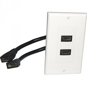 Comprehensive WP-HM2PT Hdmi Wallplate 2 Port Pigtail