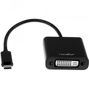 Rocstor Y10C135-B1 6ft Usb-c To Dvi Adapter Mf