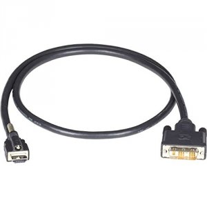 Black VCL-HDMIDVI-002M Locking Hdmi To Dvi Cable, 2 M 65 Ft