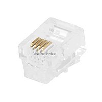 Monoprice 7268 Rj11 6p4c Plug Flat Stranded 50pcsbag