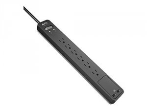 Apc PE6U2 Apc Essential Surgearrest, ,  6-outlet, 120v, With 5v, 2.4a 