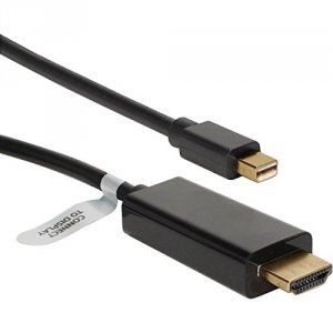 Qvs MDPH-03BK 3ft Mini Dispportthunderbolt