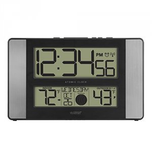 Lacrosse 513-1417AL-INT Atomic Digital Wall Clock       With Inout Tem