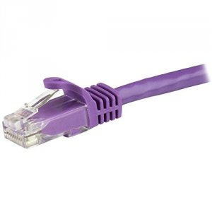 Startech N6PATCH30PL 30ft Cat6 Ethernet Cable - Purple Snagless Gigabi