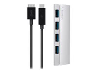 Belkin F4U088TT Usb 3.0 4 Port Hub + Usb-c Cable (usb Type-c)