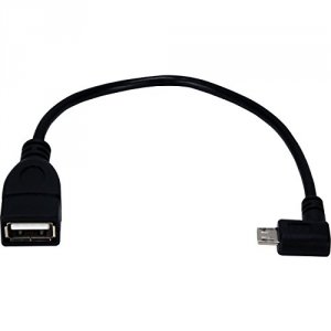 Qvs CC2218XRT-MF 8in Micro-usb Right Angled Male