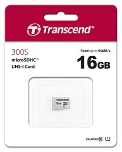 Transcend TS16GUSD300S 16gb Uhs-i U1 Microsd Wo Adapter