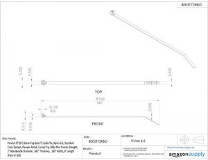 Panduit BT2S-C Dome-top Bt Series Barb Ty Cable Tie - Cable Tie