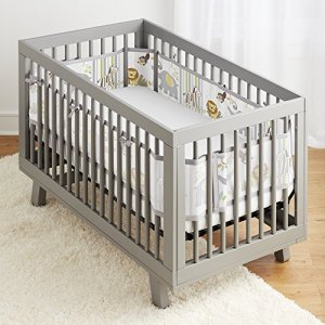 Breathablebaby 14013 Breathable Mesh  Printed Crib Liner Safari Fun To