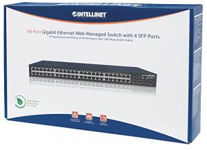 Intellinet 561334 48-port Gigabit Web-managed Switch With 4-sfp Module