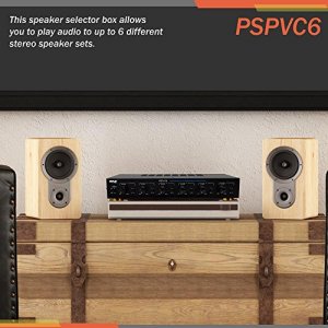 Pyle PSPVC6 6 Zone Speaker Selector W Volu