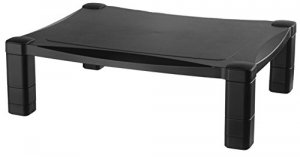 Kantek MS400 Single Platform Adjustable Monitor Stand - 60 Lb Load Cap