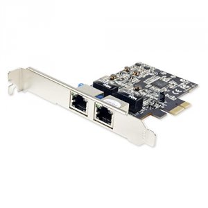 Syba SY-PEX24028 Pcie 2x Rj45 1000-base T Gigabit Etherne