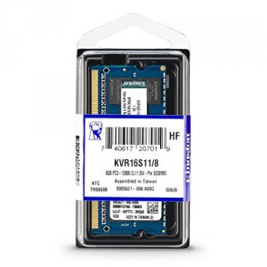 Kingston KVR16S11/8 Memory  8gb Ddr3 1600 Sodimm Retail