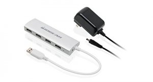 Iogear GUH304P Met(al) P4p Hub, 4-port Usb 3.0 Powered Hub With Alumin