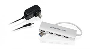 Iogear GUH304P Met(al) P4p Hub, 4-port Usb 3.0 Powered Hub With Alumin