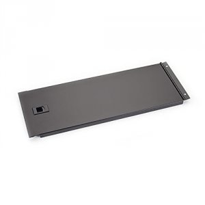 Black RMTB04-H 4u Hinged Rackmount Solid Panel   Black