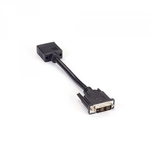 Black VA-VGA-DVII Video Adapter Vga To Dvi-i