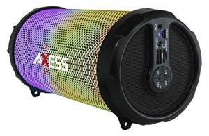 Axess SPBL1044BK Vibrant Plus Black Hifi Bluetooth Speaker With Disco 