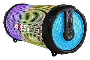 Axess SPBL1044BL Vibrant Plus Black Hifi Bluetooth Speaker With Disco 