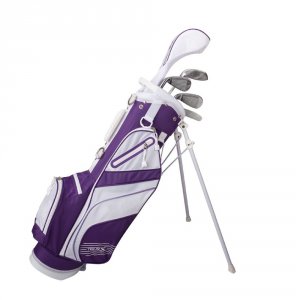 Merchants 23530 Tour X Size 3 Purple 5pc Jr Golf Set Wstand Bag