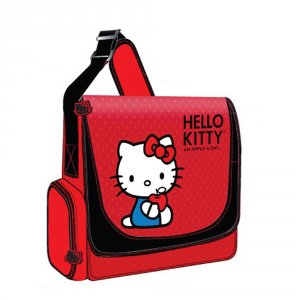 Hello KT4339RV Vertical Messenger Style Laptop Case