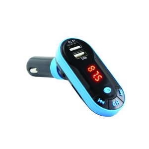 Supersonic IQ-210BT-BLU Bluetooth Wireless Fm Transmitter With 2.0 Dua