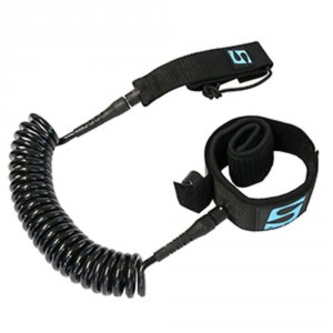 Surfstow 50122 Sup Leash - Coiled Ankle - 1039; - Black