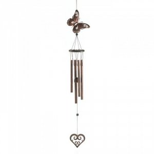 Summerfield 10017701 Butterfly And Heart Windchime