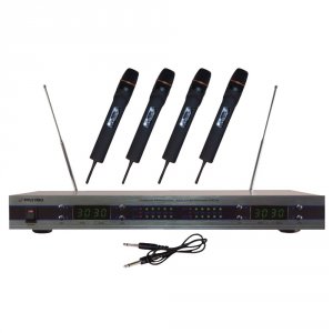 Pyle RA12353 Pro 4-microphone Vhf Wireless Microphone System Pylpdwm55