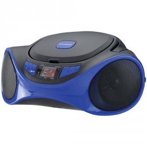 Sylvania RA45661 Bluetooth Portable Cd Radio Boom Box (blue) Curcd1063