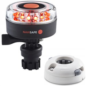 Navisafe 045KIT5 Navilight All Red 360deg; 2nm Wnavimount Base Amp; Ho