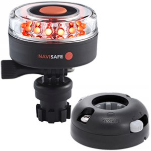 Navisafe 045KIT7 Navilight All Red 360deg; 2nm Wnavimount Base Amp; Ho