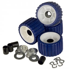 C.e. 29320 Ribbed Roller Replacement Kit - 4-pack - Blue