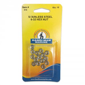 Handi-man 314 Handi-man Stainless Steel Hex Nut 6-32