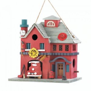 Songbird 10018082 Fire Station Birdhouse