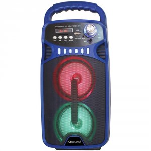 Iq RA48722 Bluetooth Portable Rechargeable Speaker (blue) Ssciq32djbtb