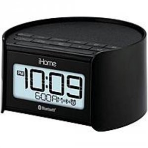 Ihome IBT230 Bluetooth Bedside Dual Alarm Clock With Speakerphone - Bl