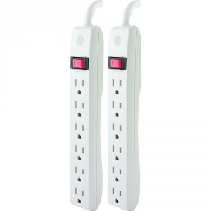 Ge RA49408 6-outlet Power Strip44; 2 Pk Jas14833