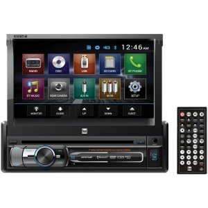 Dual RA49412 7quot; Single-din In-dash Dvd Receiver With Bluetooth  Mo