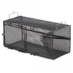 Frabill 1267 Black Crawfish Rectangular Trap - 8 X 8 X 18