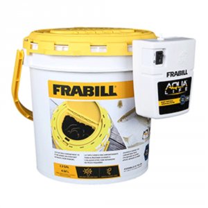 Frabill 4823 Dual Fish Bait Bucket W-clip-on Aerator