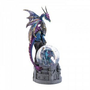 Dragon 10017522 Dragon Castle Glittering Snow Globe