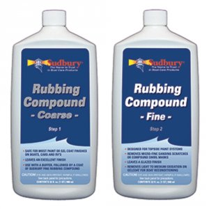 Sudbury 444-442KIT Rubbing Compound Kit - Step 1 Coarse  Step 2 Fine -