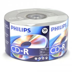 Philips CR7D5NV50/17 52x 700mb 80-minute Cd-r Media 50-piece Pack