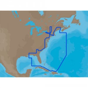 C-map NA-M022SDCARD Max Na-m022 - U.s. East Coast  The Bahamas - Sdtra