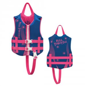 Full NWCWR-58062 Rapid-dry Life Vest - Child 30-50lbs - Blue-pink