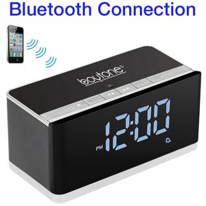 Boytone BT-86C Bt-86c Bluetooth 4.1 Portable Alarm Clock Radio Wireles