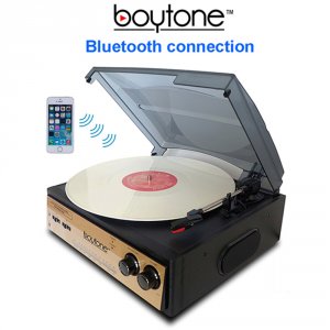 Boytone BT-13G Bt-13g With Bluetooth Connection 3-speed Stereo Turntab