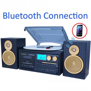 Boytone BT-28SPG Bt-28spg 3-speed Bluetooth Turntable System, Front Lo